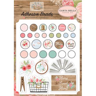 Carta Bella Farmhouse Market Embellishments - Adhesive Brads